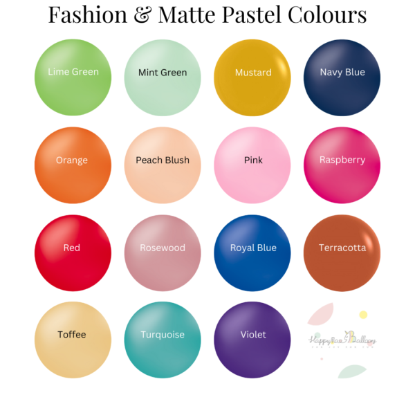 Sempertex colours - fashion & matte pastel 2